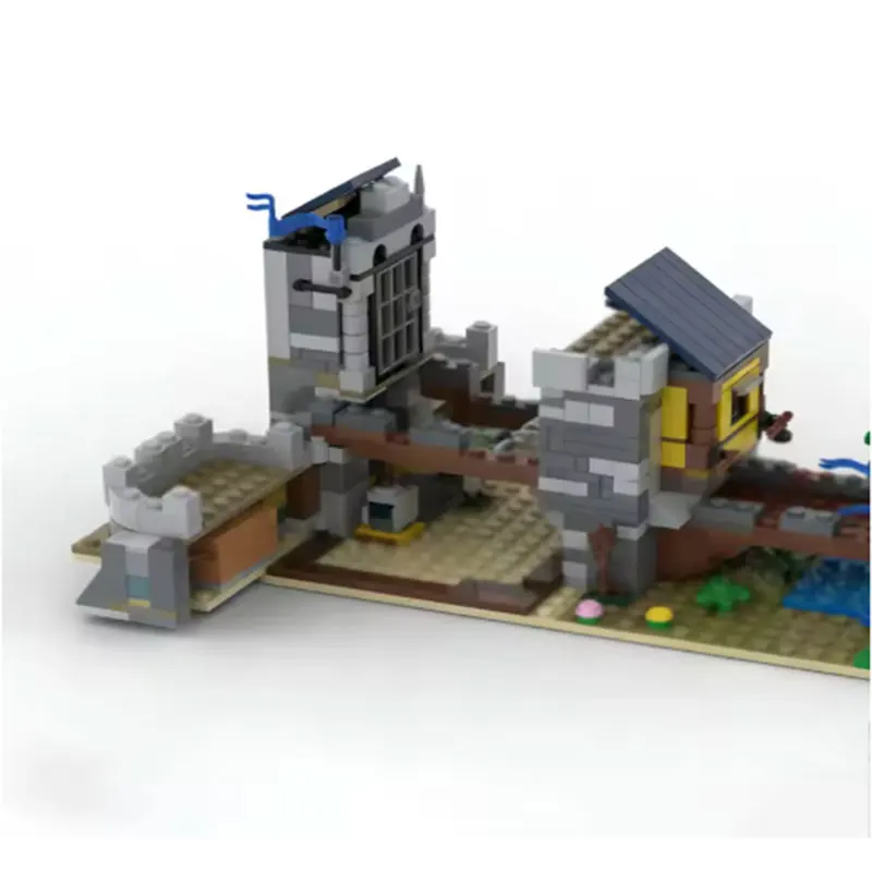 

Spot MOC-521pcs Medieval Castle DIY Small Particle Assembly Building Blocks Puzzle Toy Model Gift Set Ornament