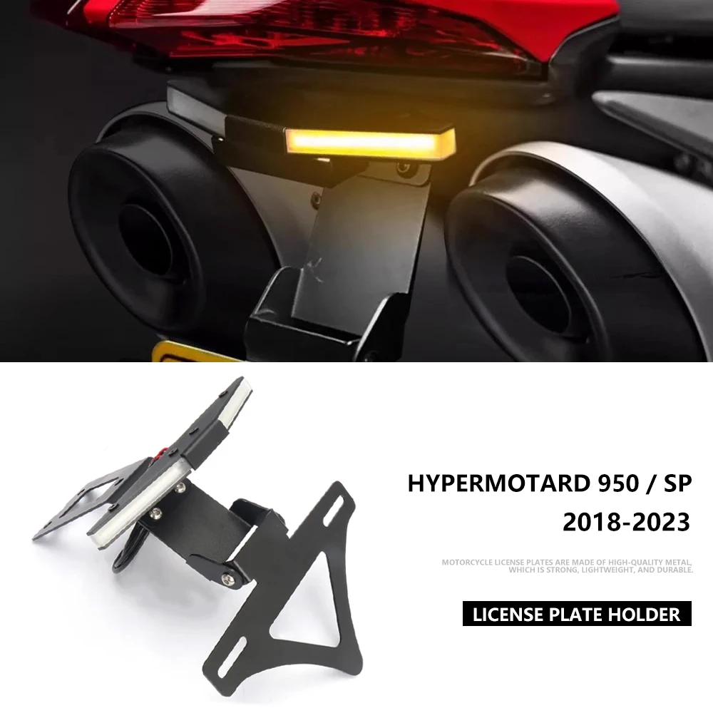 

Hypermotard 950 License Plate Holder FOR Ducati Hypermotard 950 / 950 SP Motorcycle Tail Tidy Rear Fender Eliminator LED Light