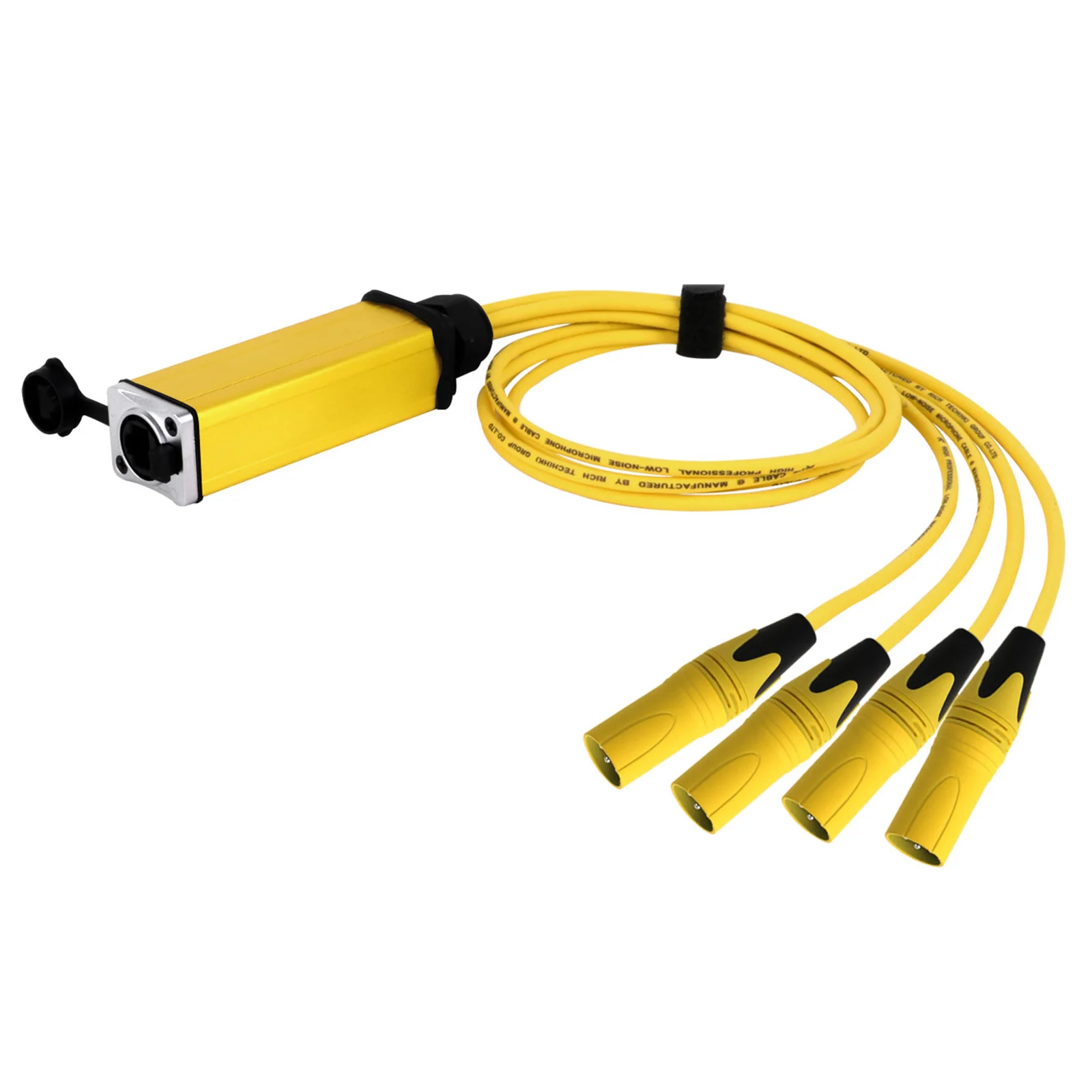 0.5M-5M RJ45 Female to 4 Channel XLR Audio DMX Snake Cable Network Extension Color Splitter Cable for Stage and Studio Recording