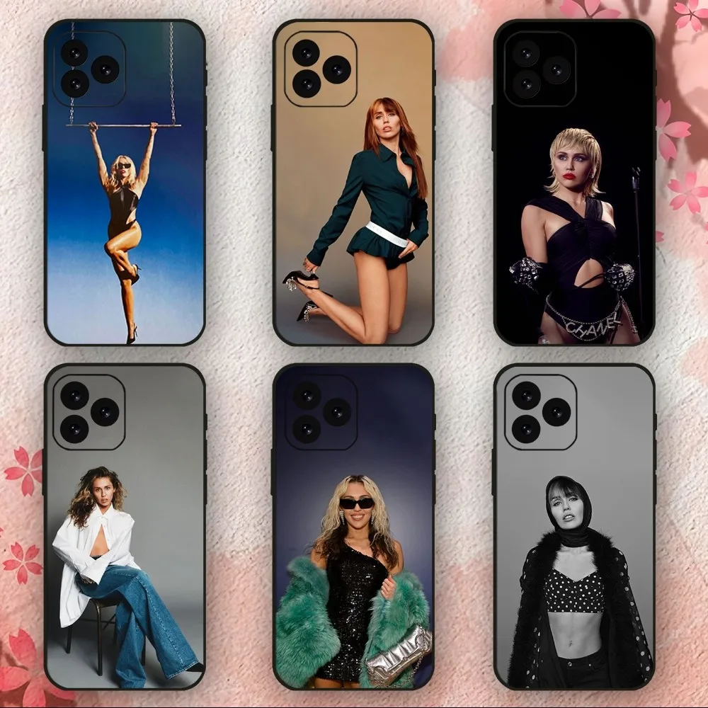 Singer Famous Miley Cyrus Phone Case For iPhone 11 12 13 14 15 Mini Plus Pro Xs Max X S Plus XR Shell