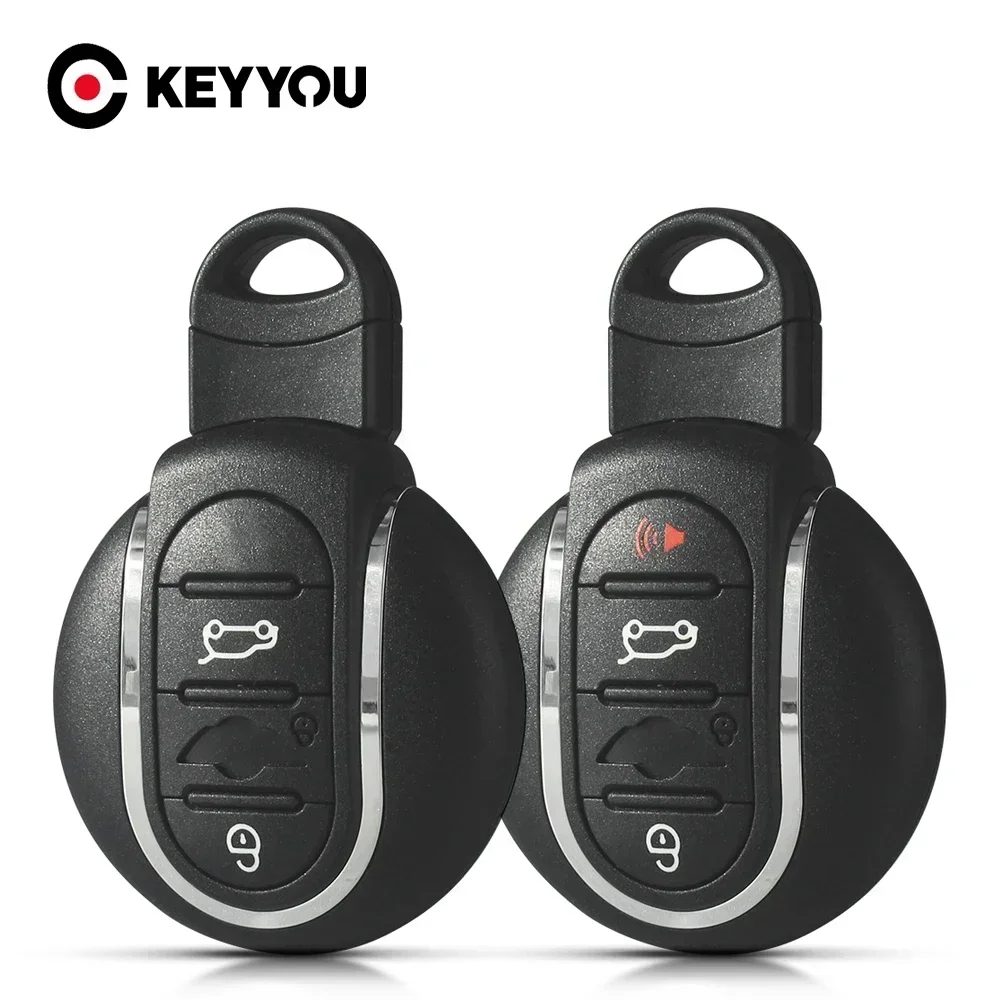 

KEYYOU 1PCS NEW For BMW Mini Cooper F54 F55 F56 F57 F60 2015 2016 2017 2018 3/4 Buttons Car Key Case Smart Remote Cover Shell