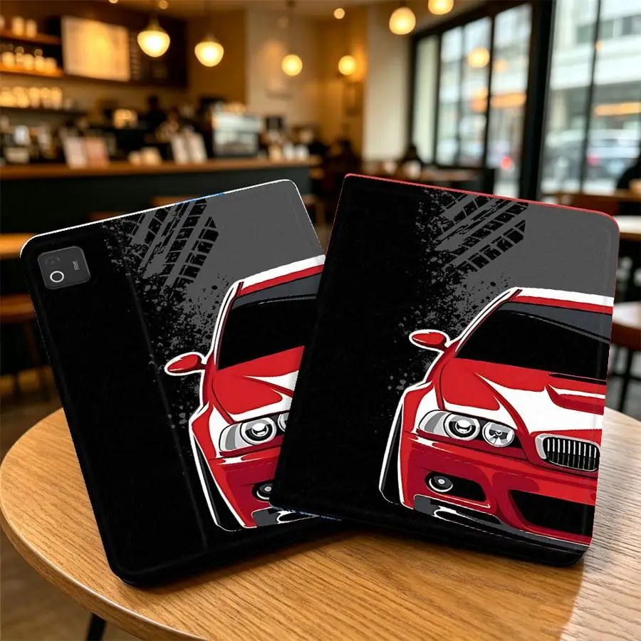 Cool Car Art Pattern with Pencil Slot Case for Xiaomi Pad 6s Pro 7 Ultra Redmi Pad SE K Pad 8.8 9.7 12.4 Inch Pad 5 6 7 8 Pro