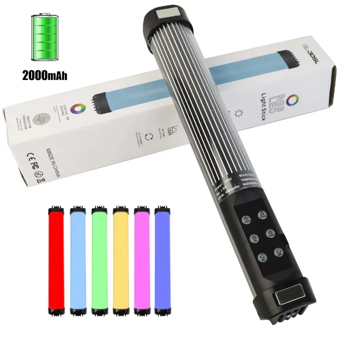 2700K-7500K RGB Sword Portable Tube Led Illuminator Stick with Magnet-RL-30SL