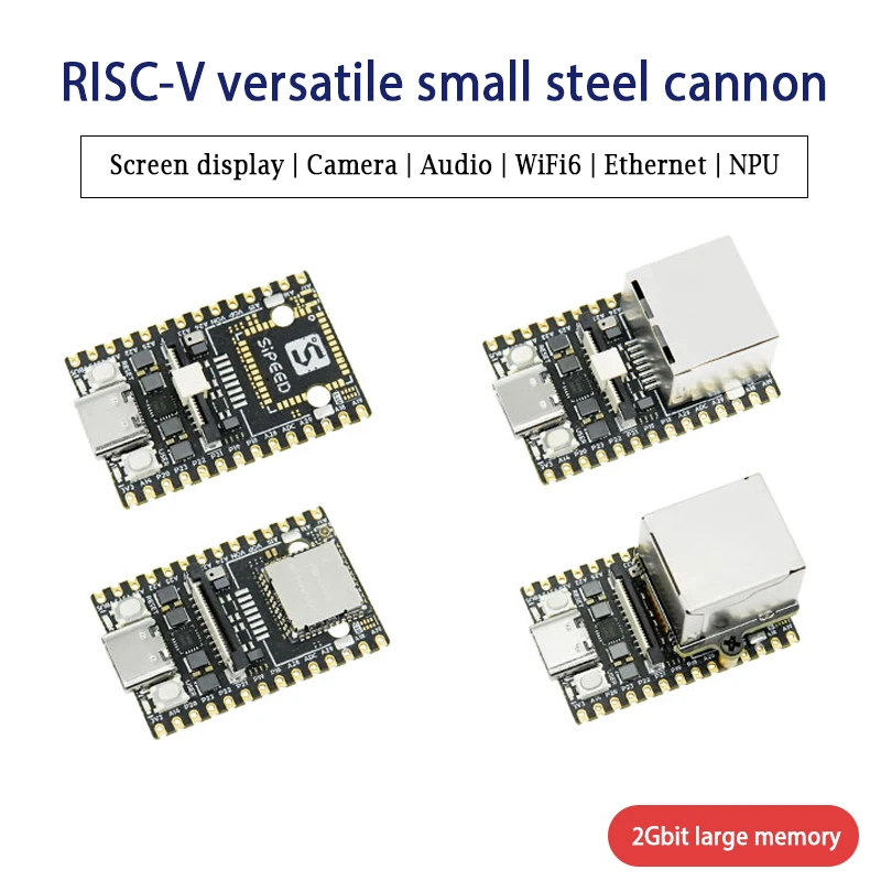 LicheeRV Nano RISC-V Linux SBC 1TOPS NPU WiFi6 Ethernet MIPI Display/Camera Breadboard Compatible Development Board