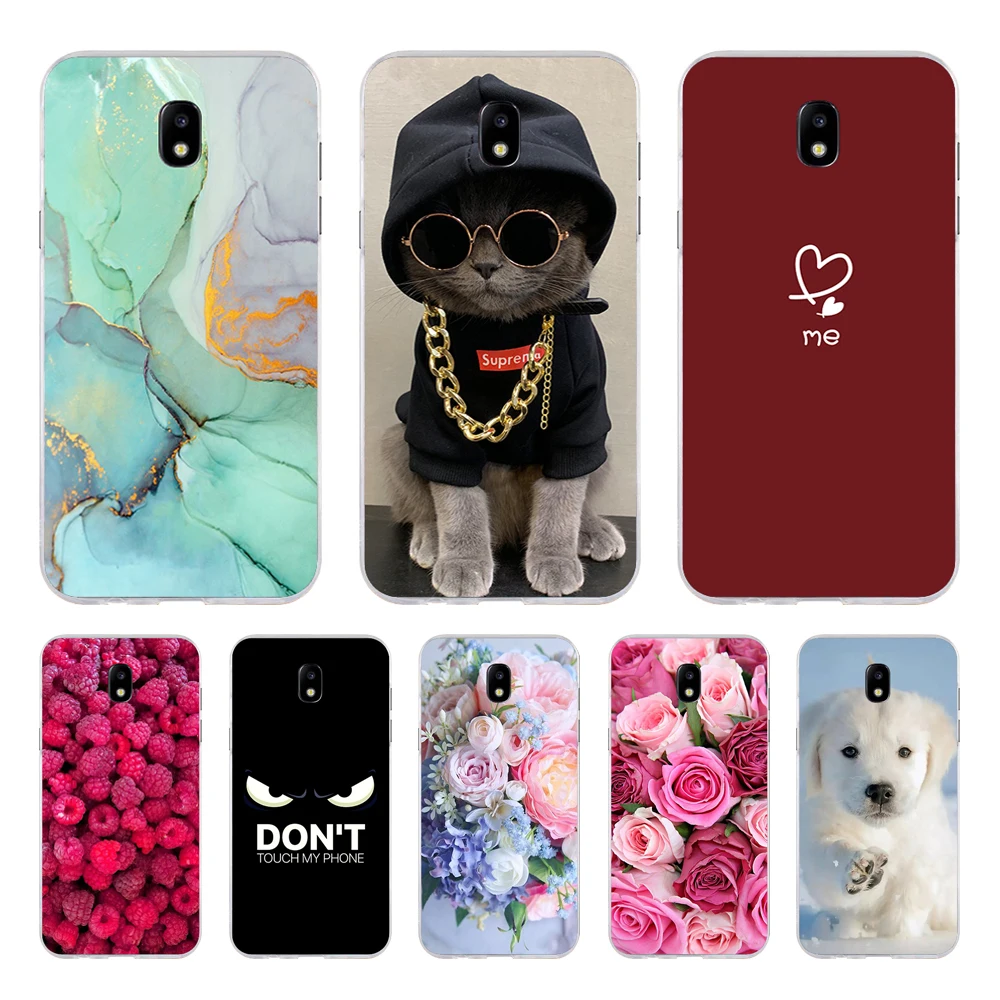 Phone Case For Samsung Galaxy J7 2017 j5 2017 j3 2017 bag Soft TPU silicon shell for Samsung J730  j530  j330  back cover marble