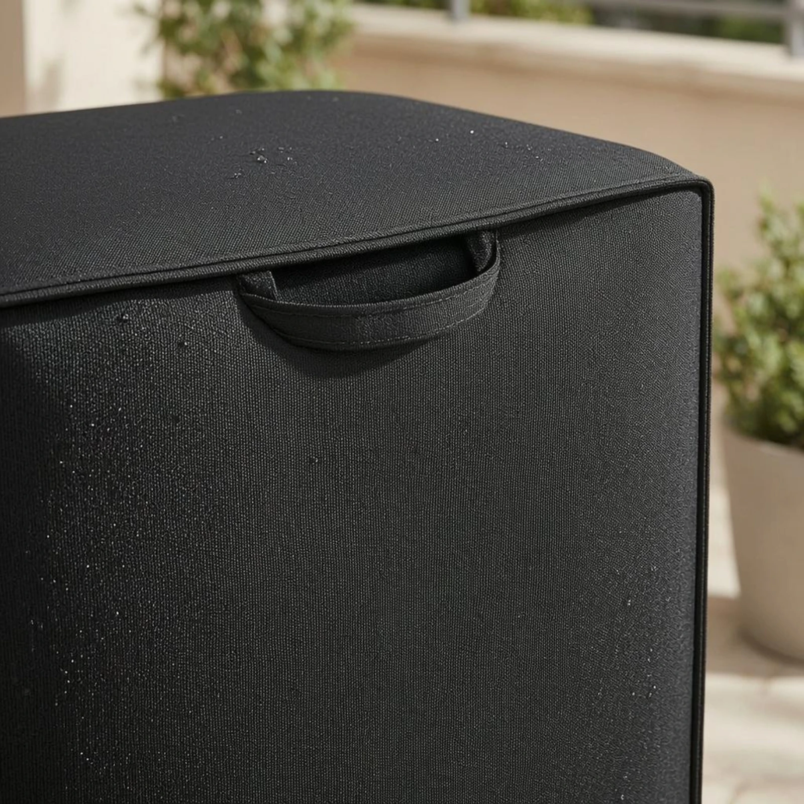

Smoker Cover Sewn Seams Rectangular Smoker Cover Backyard Gear Top Handle Outdoor Protection Water-Resistant