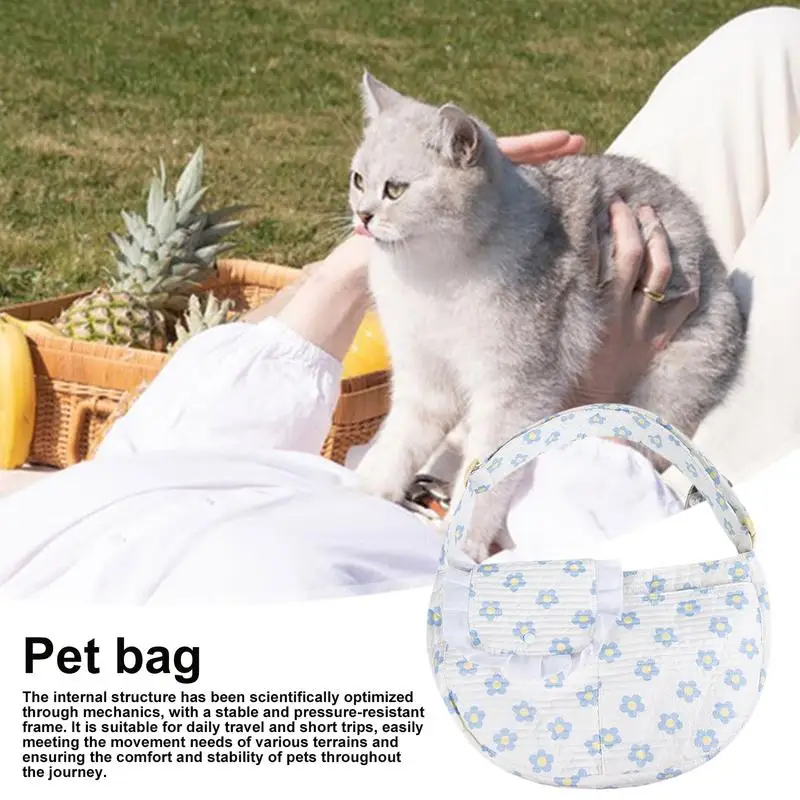 

Cat Carrier Dog Sling Carrier Lightweight Soft Tote With Safety Portable Shoulder For Travel Walking Outing Carrying