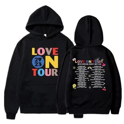 Love on Tour-Sweat à capuche graphique unisexe, sweat à capuche HS prohibe, pulls esthétiques, amoureux de la musique, 2023