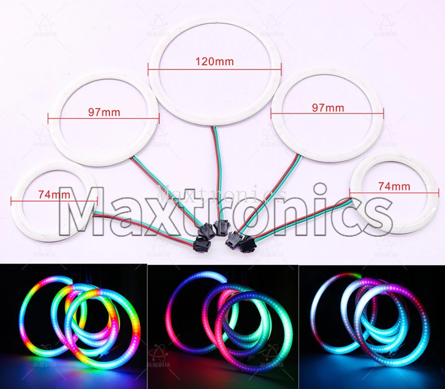 Anneau LED RGB WS2812B FCOB 18 - Led Ring Light 18 avis et prix
