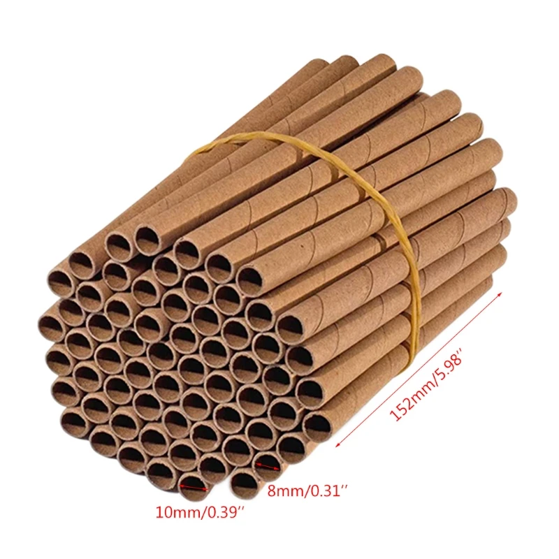 50 Pcs Cardboard Tubes House Garden Pollinator House Nest Tubes Durable