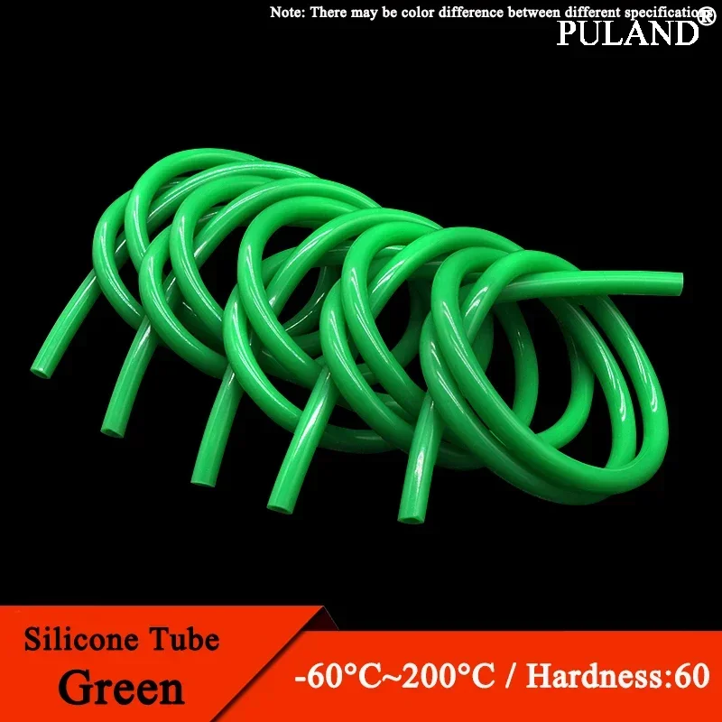 1/5/10M Food Grade Green Silicone Rubber Hose ID 0.5 1 2 3 4 5 6 7 8 9 10 12 14 16 18 20 25 mm Flexible Nontoxic Silicone Tube