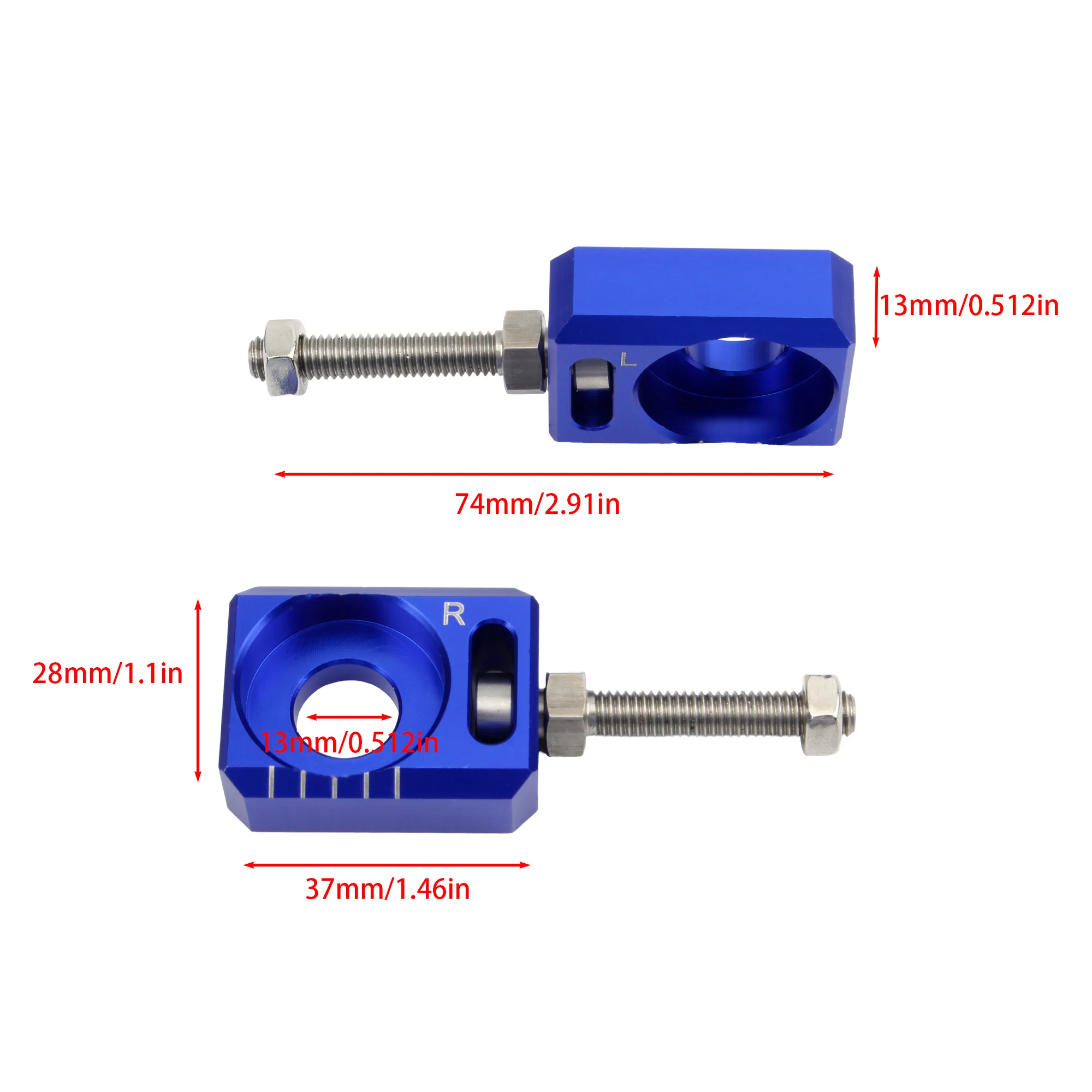 For Surron Accessories Motorcycle Electric Bike Rear Axle Block Chain Regulator Adjuster Bolt For Sur-ron Light Bee Enduro