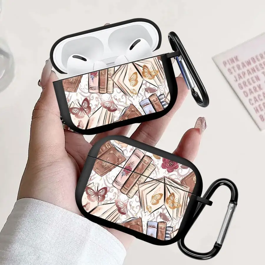 

Чехол для наушников Airpods Pro2 3 Pro3 2 Pro 4 1, креативный дизайн с иллюстрацией бабочки и книги