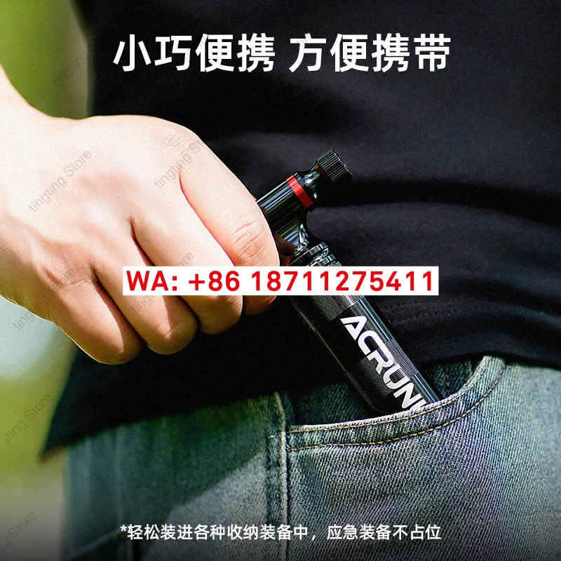 Bicycle CO2 pump Road bike Visual pressure gauge Charging cylinder