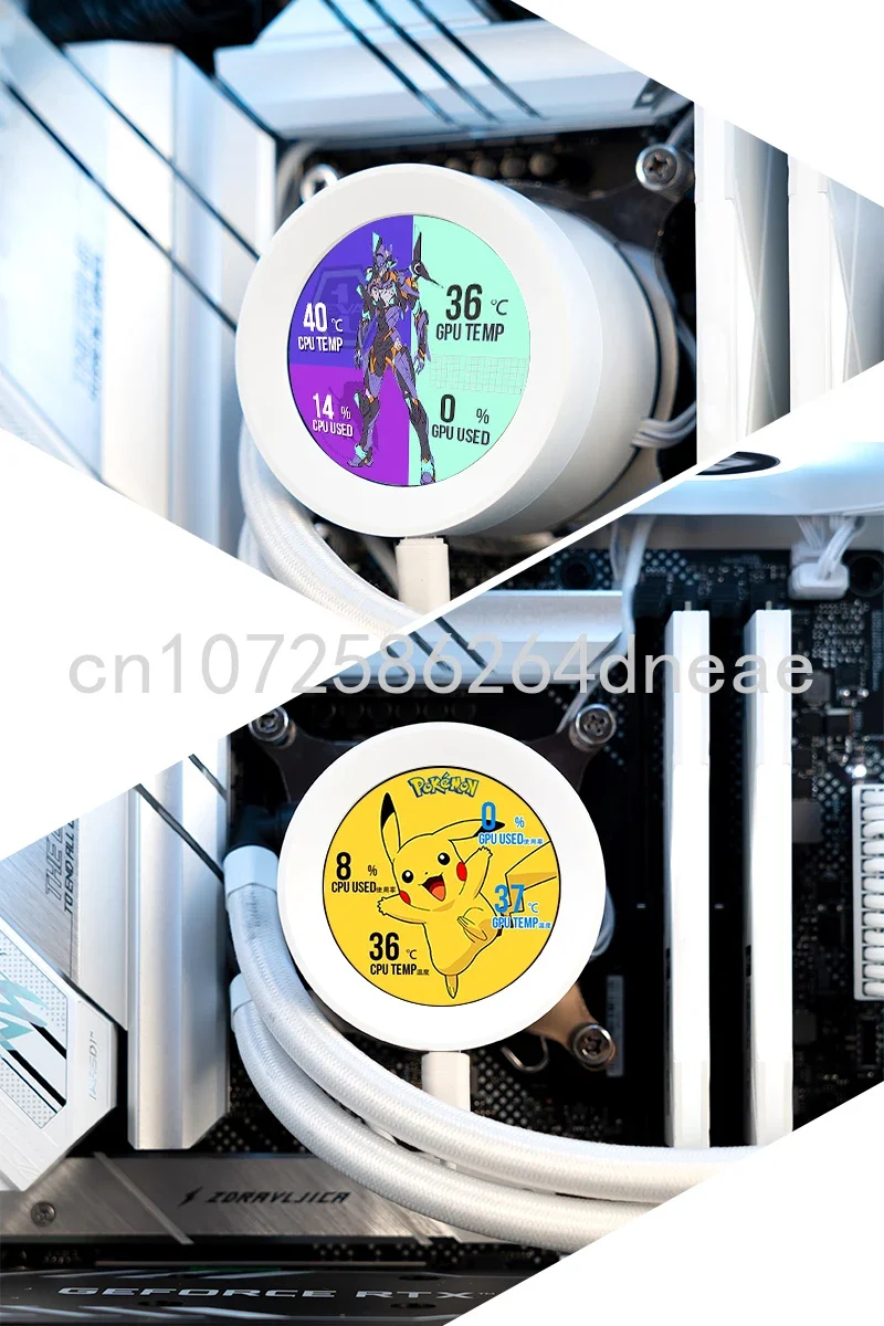 2023 New 2.1 Inch Round IPS LCD Display Secondary Screen Computer CPU GPU Monitor USB Display for AIDA64