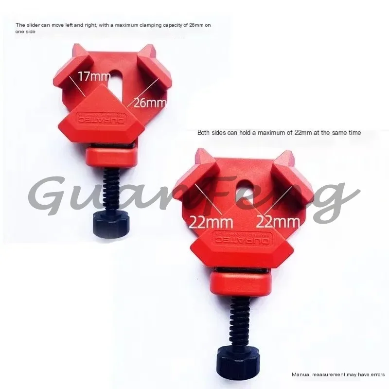 4‑Pack 90‑Degree Right‑Angle Corner Clamps, Quick‑Adjust Spring‑Loaded Woodworking Angle Holder, Photo & Picture Frame Fixing view 2