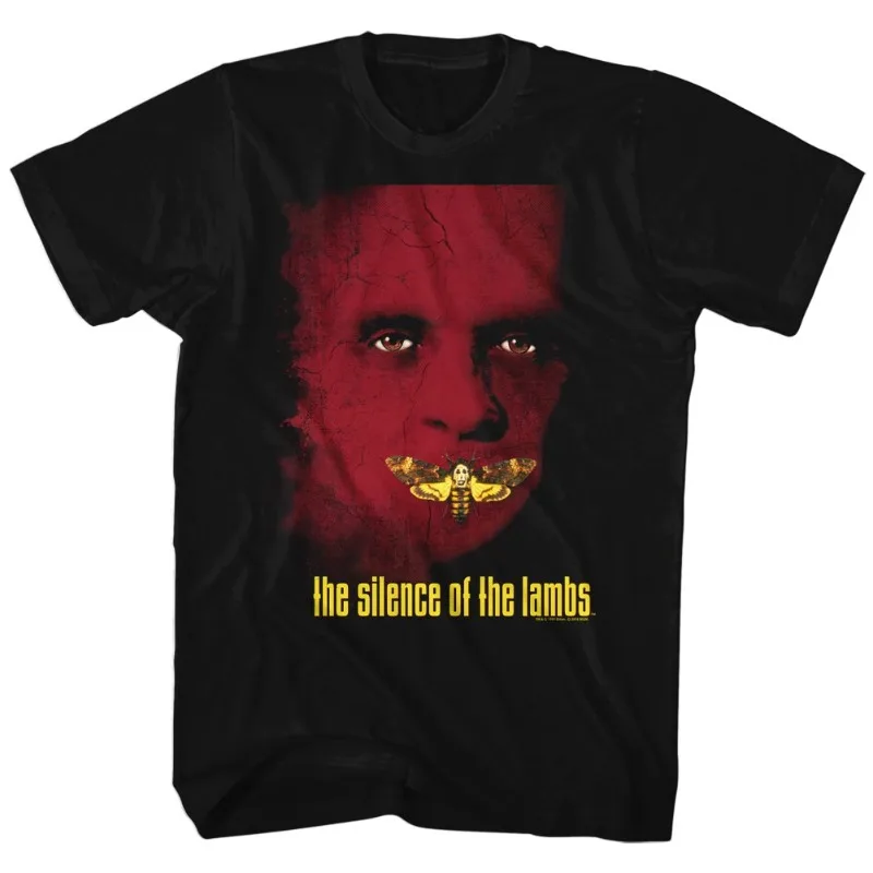 The Silence of The Lambs T-Shirt Men Classic Movie Graphic Short Sleeve Casual Streetwear Loose Fit Hannibal Lecter Fan Tee