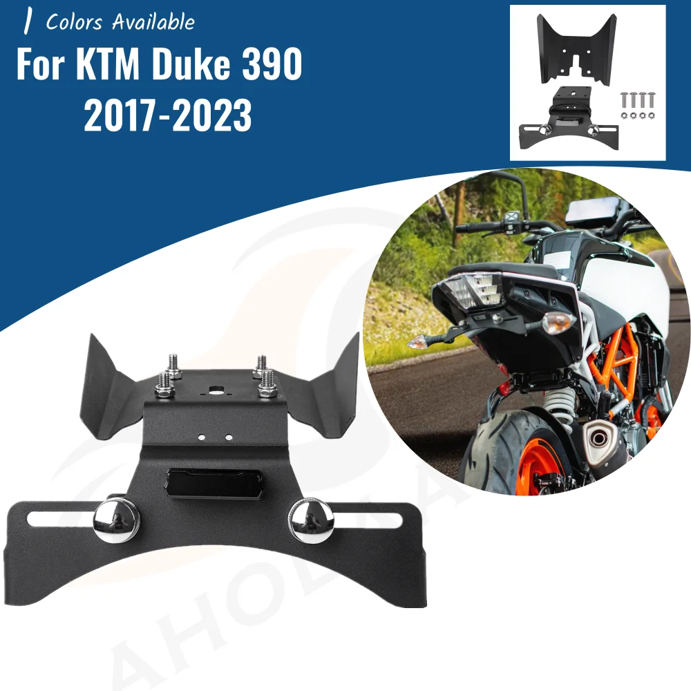 For KTM Duke 390 2017-2023 2022 2021 Duke390 License Plate Holder Motorcycle Rear Tail Tidy Fender Eliminator Kit Accessories