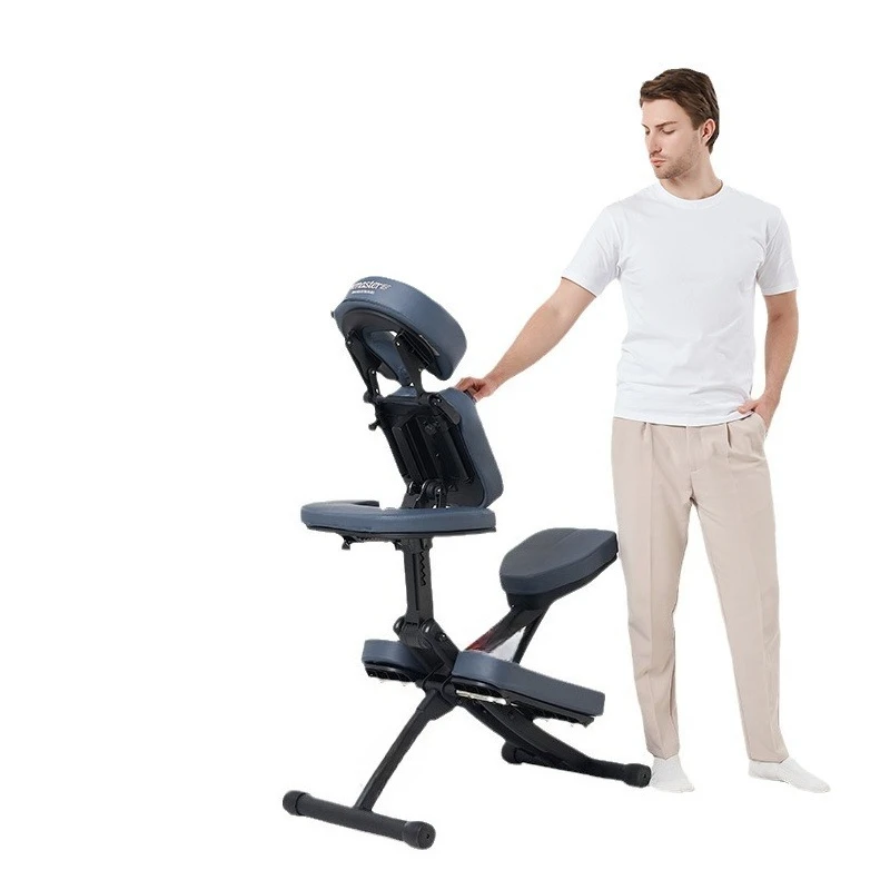 Folding massage chair, portable home acupuncture moxibustion chair