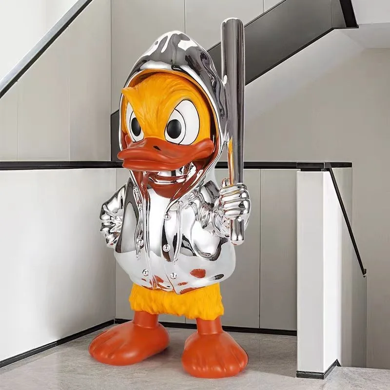 

Hot Creative Nostalgia Trend Playing With Donald Duck Ornament Living Room Desktop Personality Light Luxury Cute Decoration