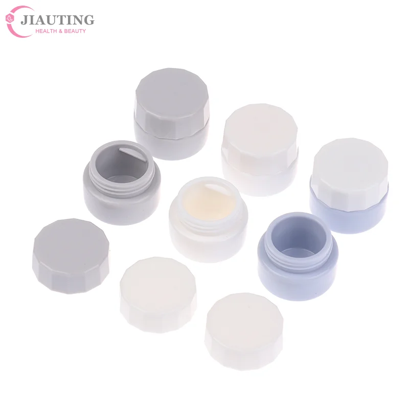 2Pc New 5ml Nail Patting Gel Empty Jar Nail Painted Polish Holder Case Packaging Box Manicure UV Glue Organizer Portable Plastic