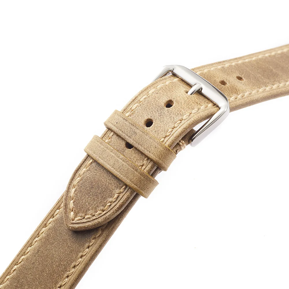 Super Soft Genuine Leather Watchband 18mm 19mm 20mm 21mm 22mm Women Men Vintage Cowhide Leather Watch Strap Belt Accessories