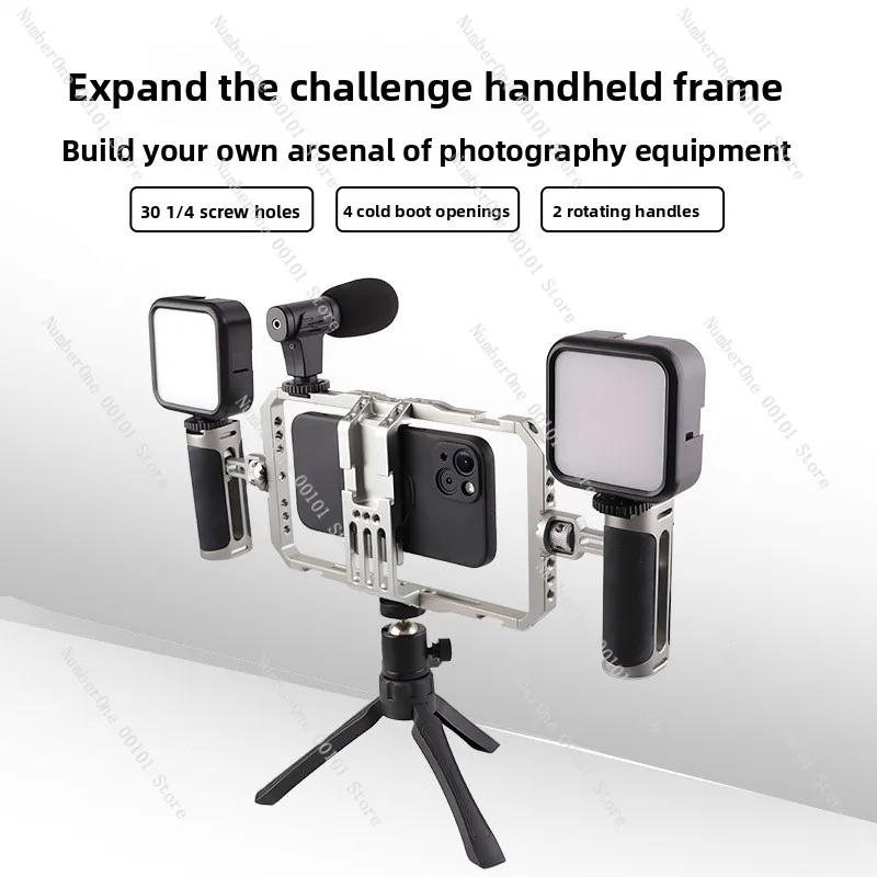 Aluminiowa klatka na telefon ze stopu aluminium z metalowym stabilizatorem chłodzącym do użytku ręcznego