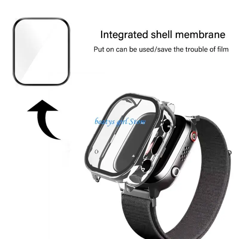 C7AB Kids Watch Dustproof High Hardness Screen Protector Cover for JrTrack 3 Housing