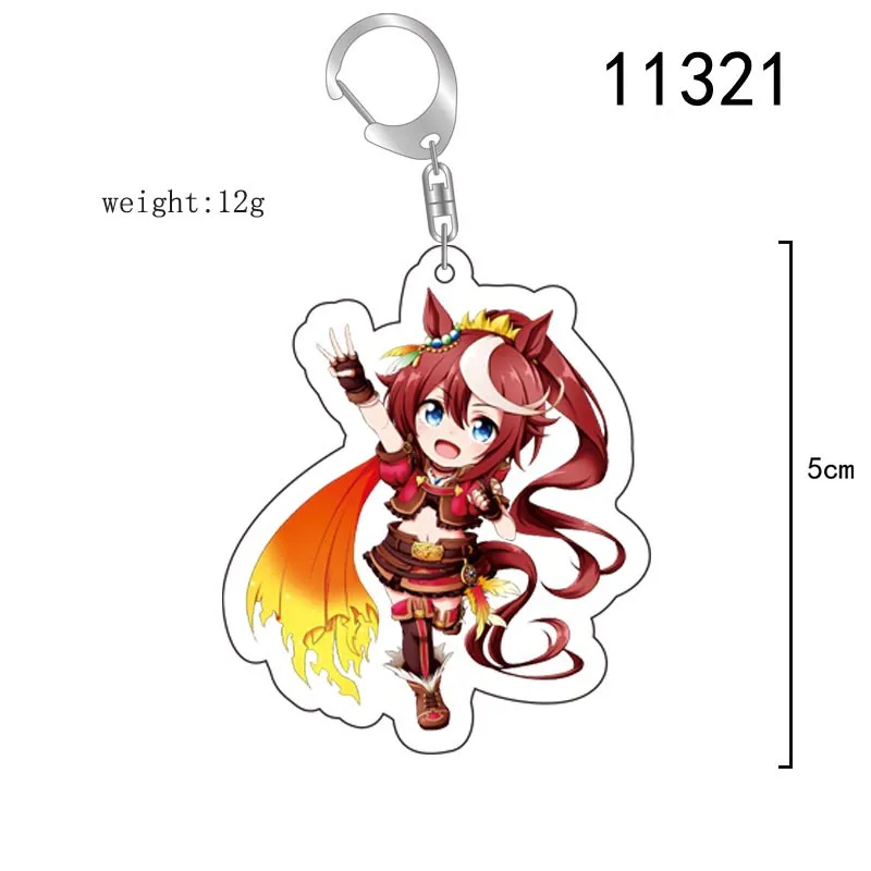 Anime Game Special Week Silence Suzuka Tokai Teio Maruzensky Oguri Cap Cosplay Keychain Accessories Cartoon Pendant Gift