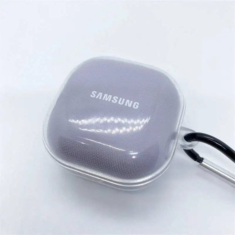 Transparente TPU-Hülle für Samsung Galaxy Buds Live 2 Pro 2 FE, Schutz vor Stößen, einfaches Zubehör für Kopfhörer.