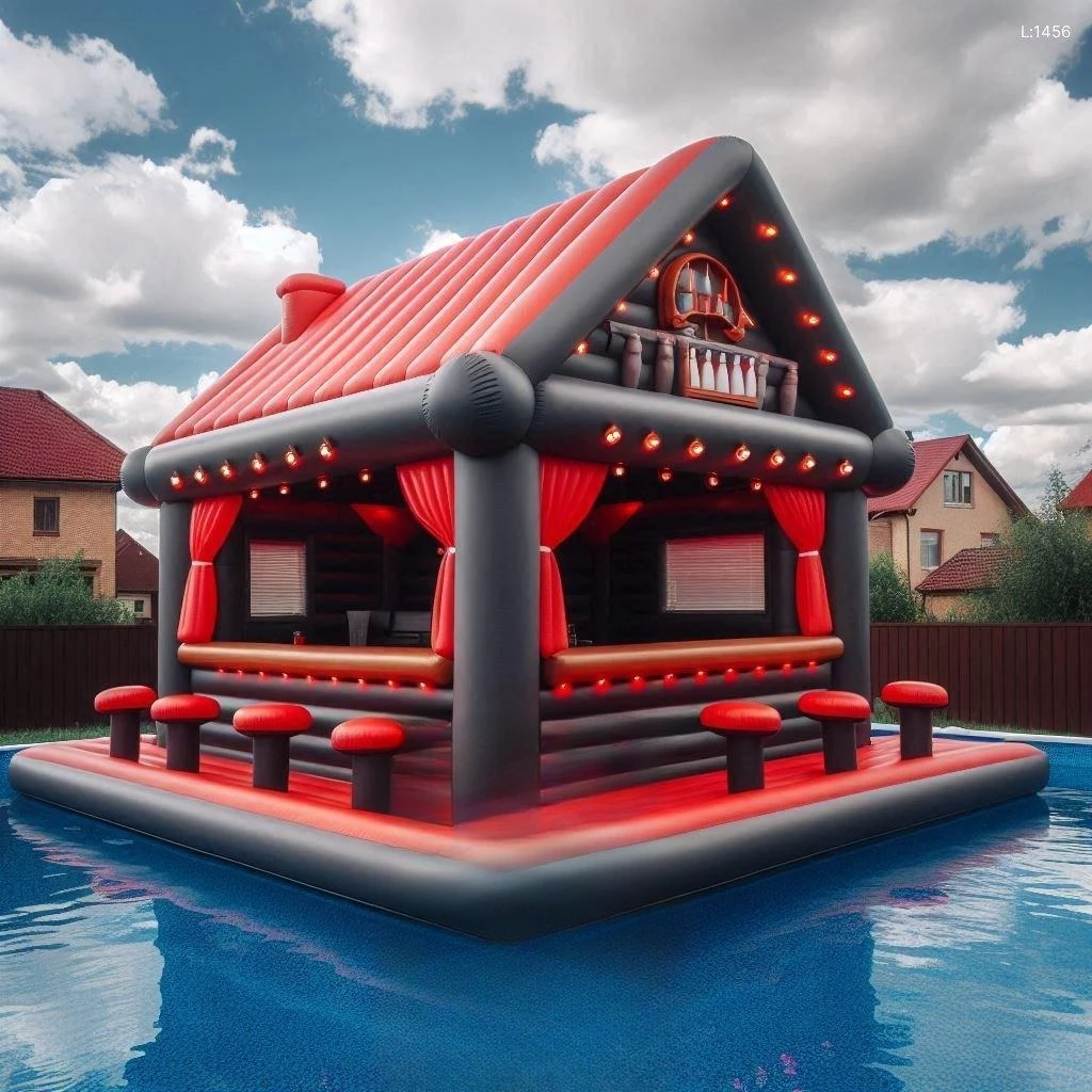 Adult Sofa Pool Bar Inflatable Pool Bar with Seats