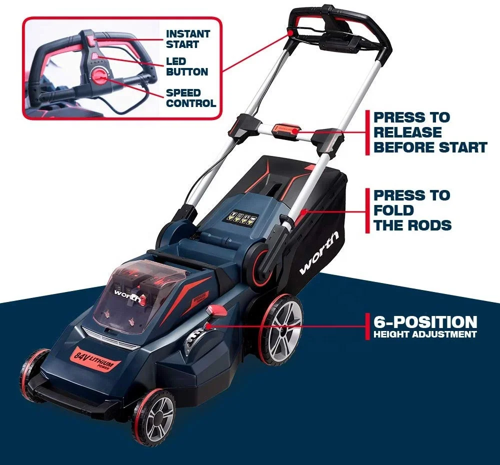 84V Lithium Battery Garden Machine Power Tools Cordless Grass Trimmer Chainsaw Cordless Lawn Mower Blower