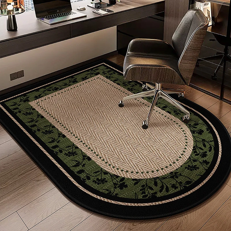 Chair Carpet Comfortable Loop-pile TPR Rug Anti-slip Stain-resistant Floor Mat Computer Chair Foot Mats Home Decortion Carpets