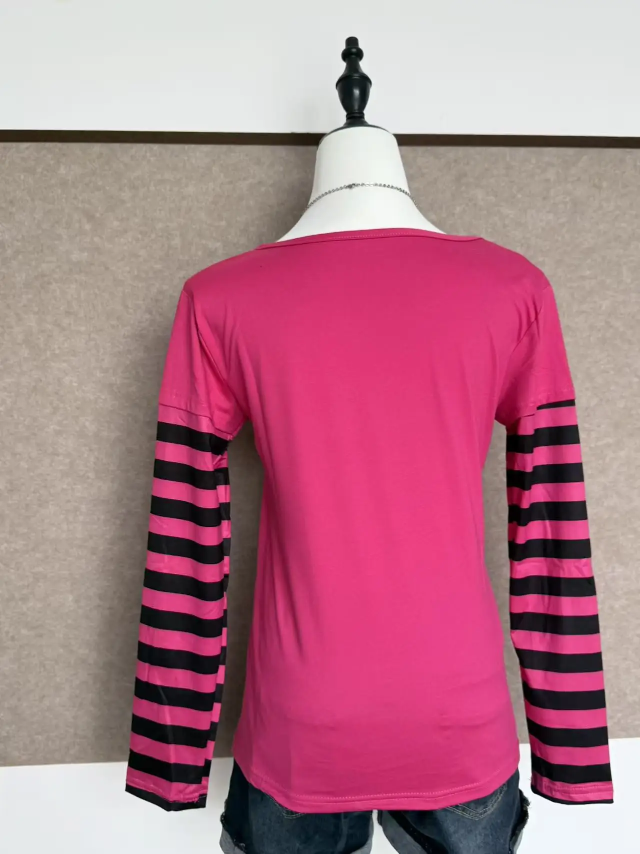Pink T-shirt Long sleeves Sweet Girl Clothes Lace Bandage High waist Hot Vintage 90s Clothes T shirts Femme Crop Top Kawaii Tops