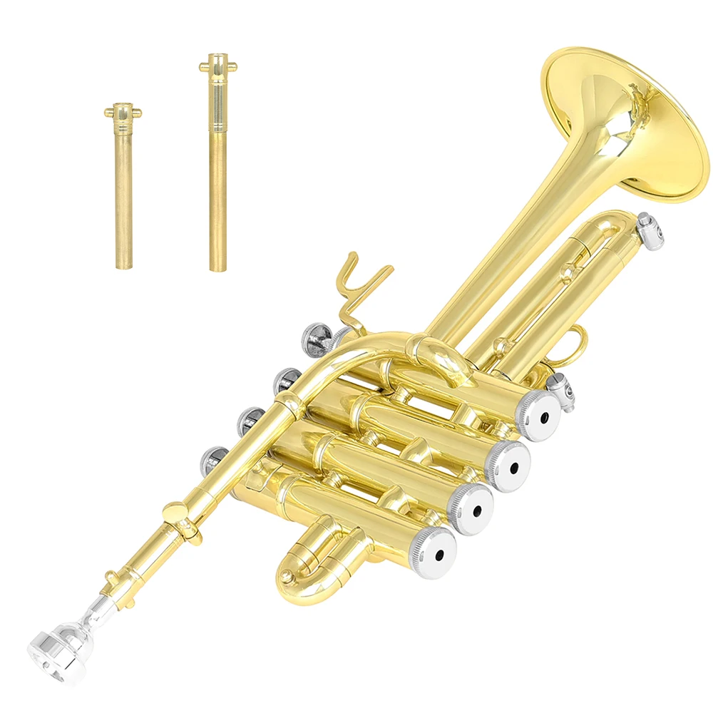 SLADE Bb Trumpet Tenor Brass Rust Prevention Trumpet for Beginners/Performers Playing Learning Brass Instruments with Case