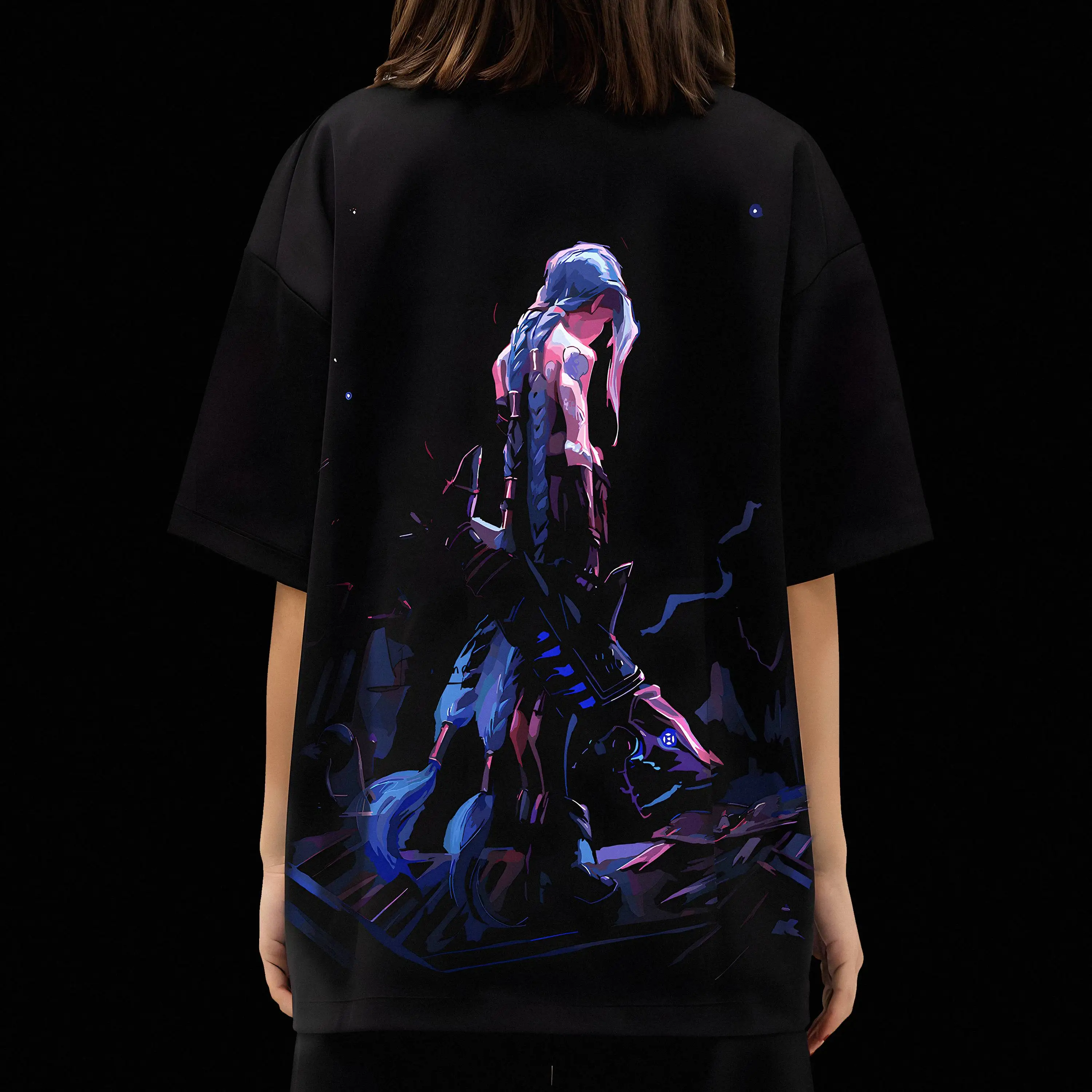 Street Fashion In Japanese - Kaos oblong lengan pendek unisex model