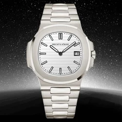 2026 New Specht & Söhne Luxury 40MM Quartz Watch For Men Super Slim Steel Sapphire Crystal 50M Waterproof 5711 Classic Watch