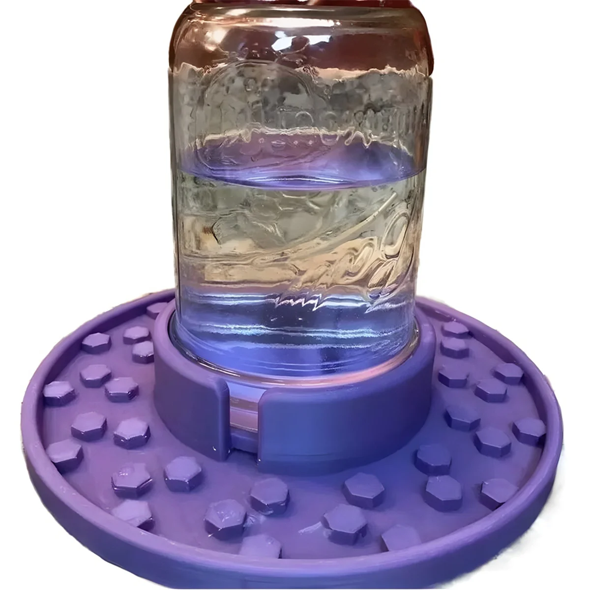 Bee Feeder Base for Regular Mouth Mason Jar, Bee Watering Station, Bee Base for Garden, Bee Cups Water Base for Been