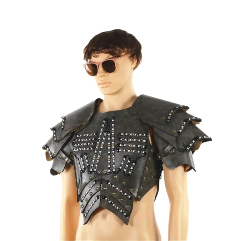 Robot armatura led uomo Natale costume di scena DJ carnevale performance indossare abbigliamento illuminato Viking cosplay vestire vestito nuovo pa77