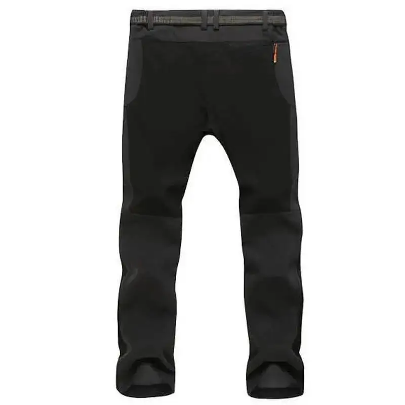 New Winter Outwear Men Thick Warm Waterproof Windbreaker Trousers Male Inner Fleece Soft Shell Sportswear Thermal Pants