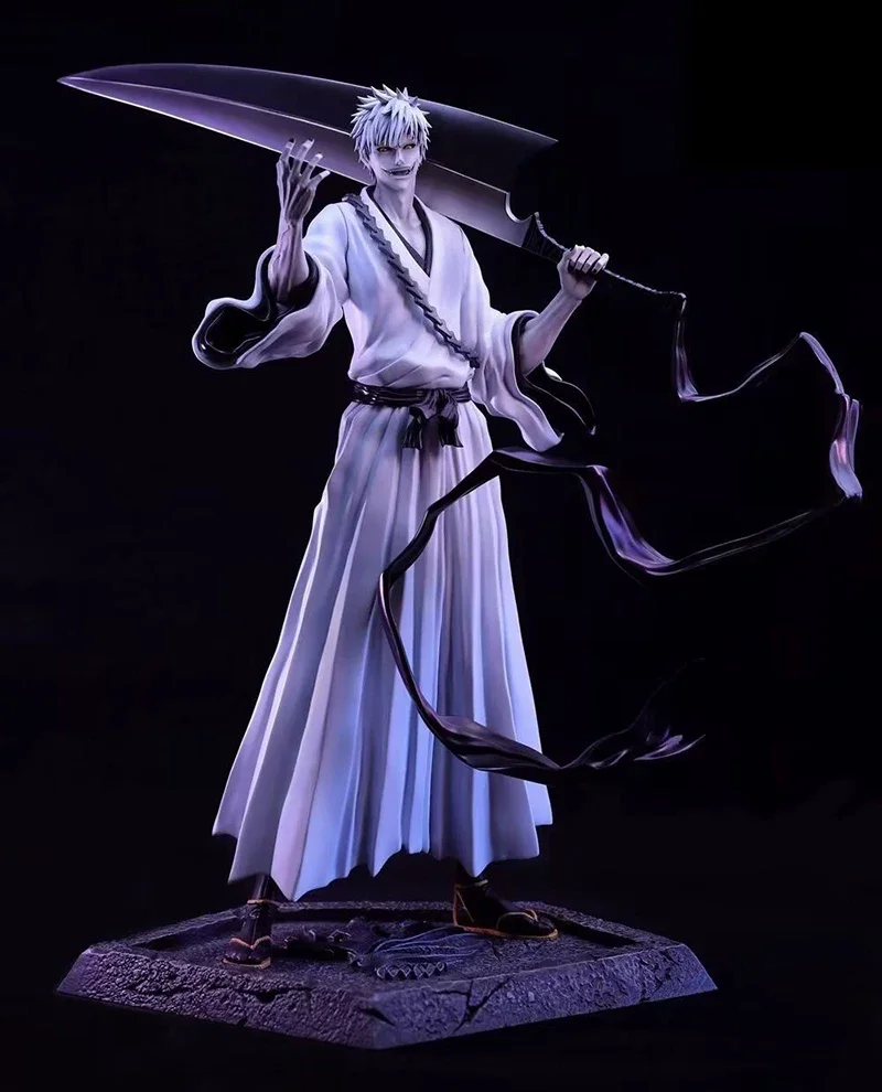 33cm Bleach Kurosaki Ichigo FlyLeaf GK PVC Action Figure Whitening Thousand Year Bloodbath Collection Model Toys Gifts Doll