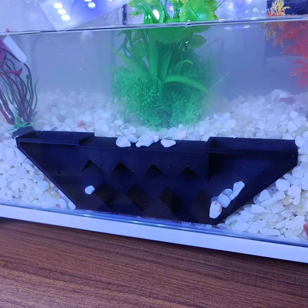 Túnel de camarón subterráneo para acuario, ventana oculta de observación