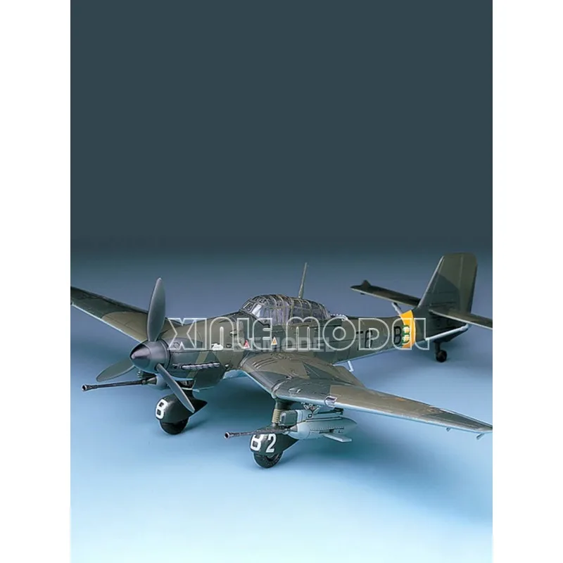 Academy 12450 Ju87G-1 Stuka "Tank Buster" 1/72, Kit de modèle d'avion à assembler en plastique, jouet à monter soi-même