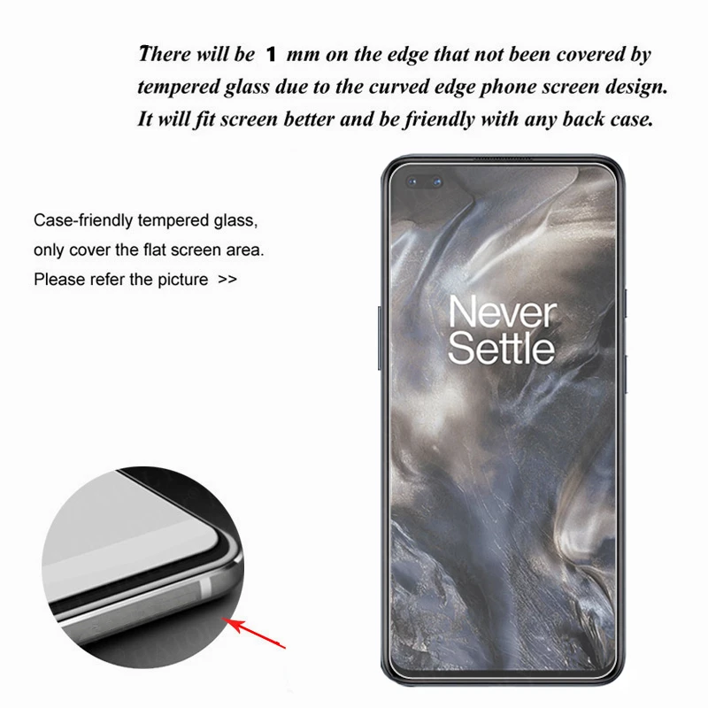 Verre 4-en-1 sur Oneplus 8 Nord verre trempé pour Oneplus Nord 7 7T 8T objectif de caméra protecteur d'écran Film de téléphone Oneplus Nord N100