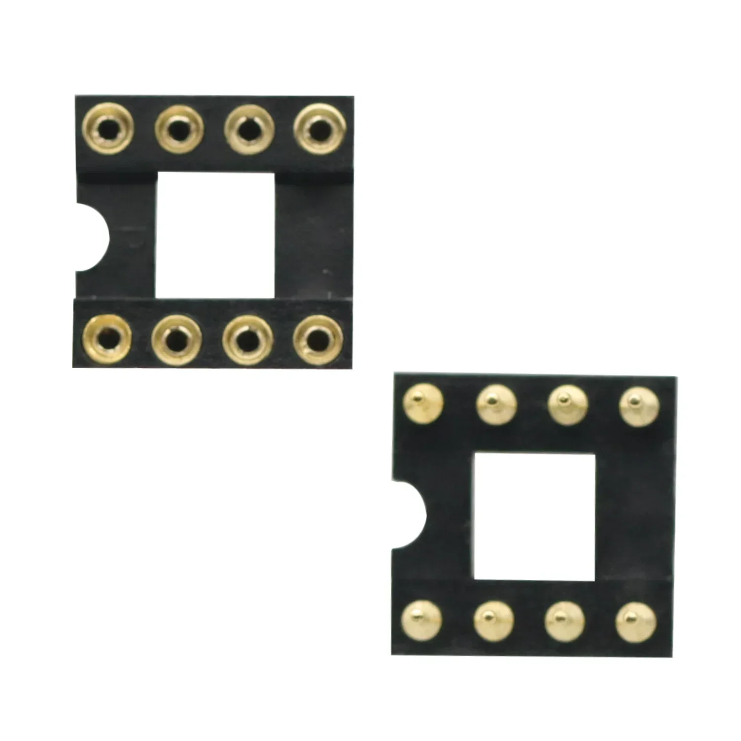 10PCS 8-pin 8P gold-plated round hole IC socket op-amp socket slot seat For muses02 opa627 5532 LM49720 dip8 socket