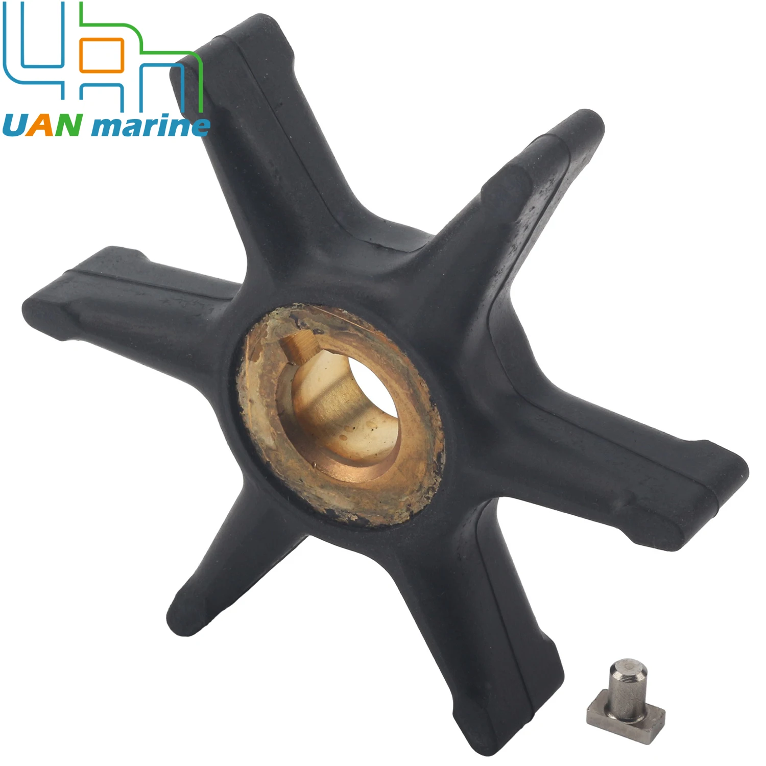 

0434424 0277181 0777819 Подходит для подвесного двигателя Evinrude Johsnon 3HP 4HP 5HP 6HP 5.5HP 7.5HP, двигатели, крыльчатка водяного насоса с ключом