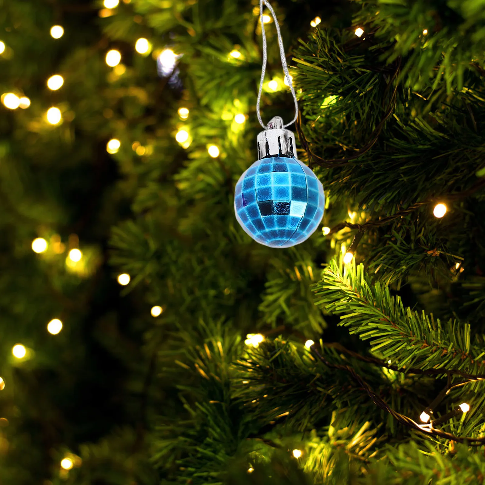 

12 Pcs Christmas Ball Pendant Small Ornaments Fairy for Tree Holiday Plastic Decorative