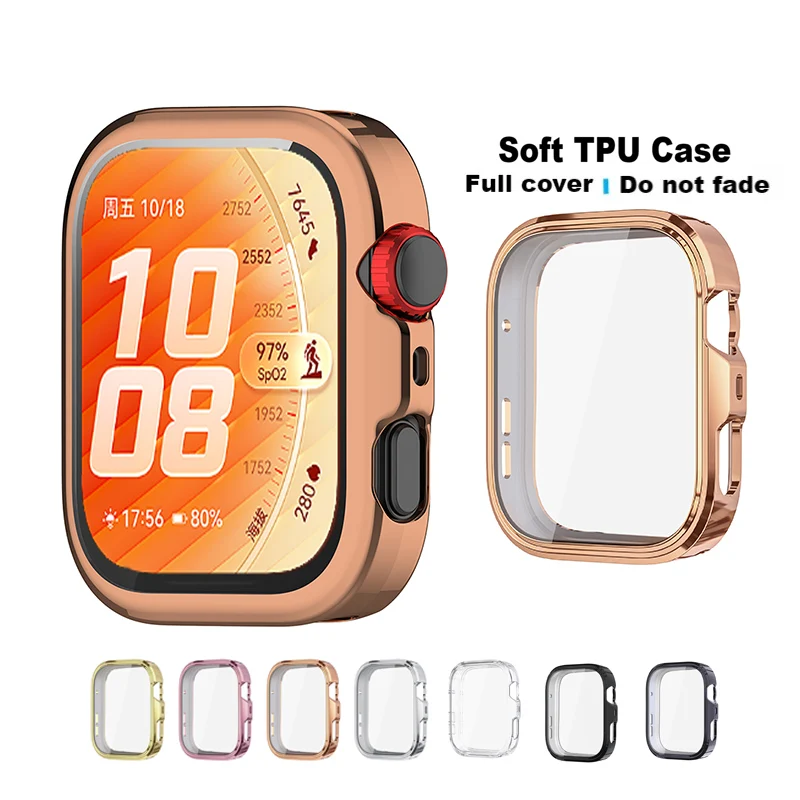 Anti-scratch Screen Protector Soft Case For Huawei Watch Fit 5 / Fit5 Pro Full Coverage Bumper Protective Case Cover