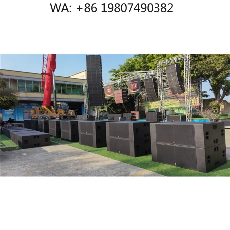 Double 12 Inch Passive Speaker Professional Sound for Public Address