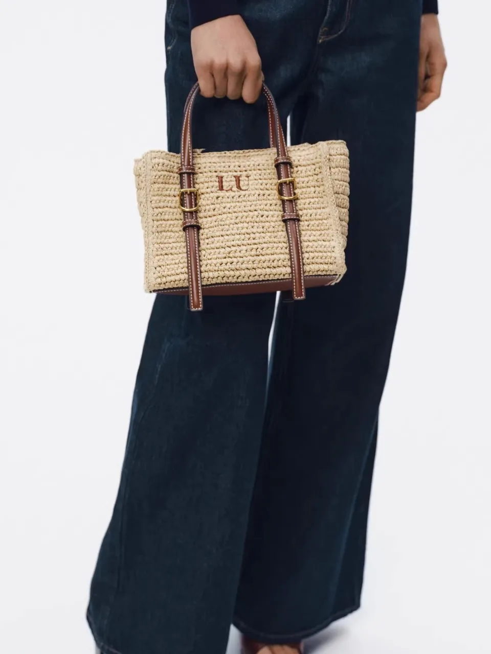 

Весна 2023, женская сумка-тоут из корзины, сумка-тоут, сумка Briti Sle с двойной ручкой, без талии, квадратная авпа